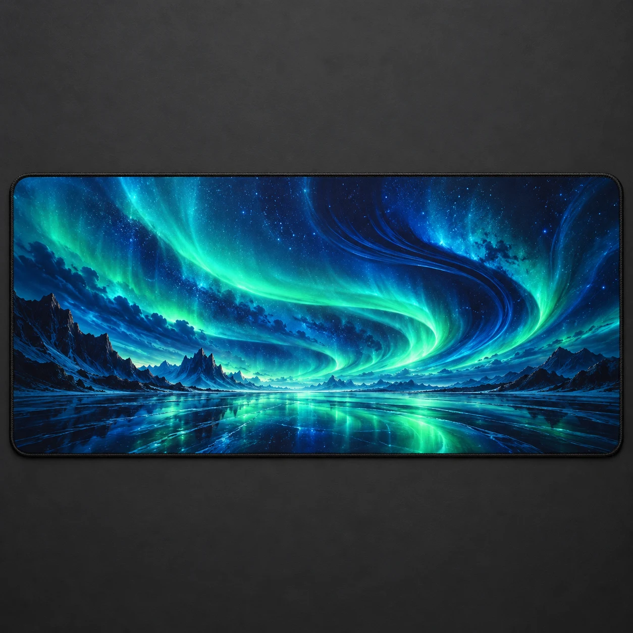 Aurora Vector Extended mouse pad, Green / Blue